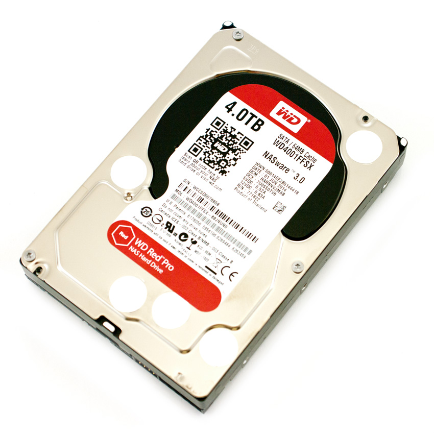WD Red Pro 4TB NAS Hard Disk Drive - 7200 RPM SATA 6 Gb/s 64MB Cache 3.5  Inch - WD4001FFSX