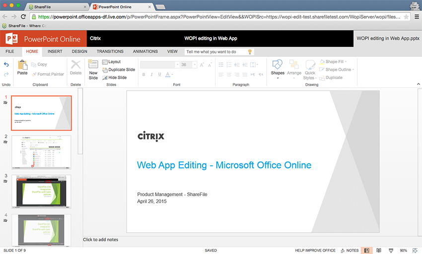 Citrix Announces Microsoft Office Online Integration with ShareFile -  