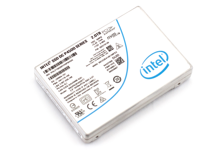 Intel SSD DC P4500 U.2 NVMe 2TB 使用 10時間 | vidasshop.ir