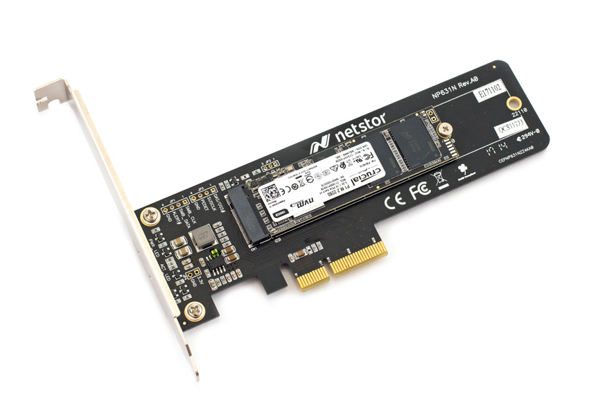 In The Lab: Netstor M.2 NVMe to PCIe Host Adapter -