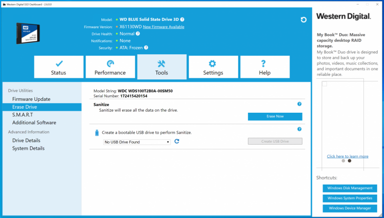 WD SSD Dashboard 5.3.2.4 download the new