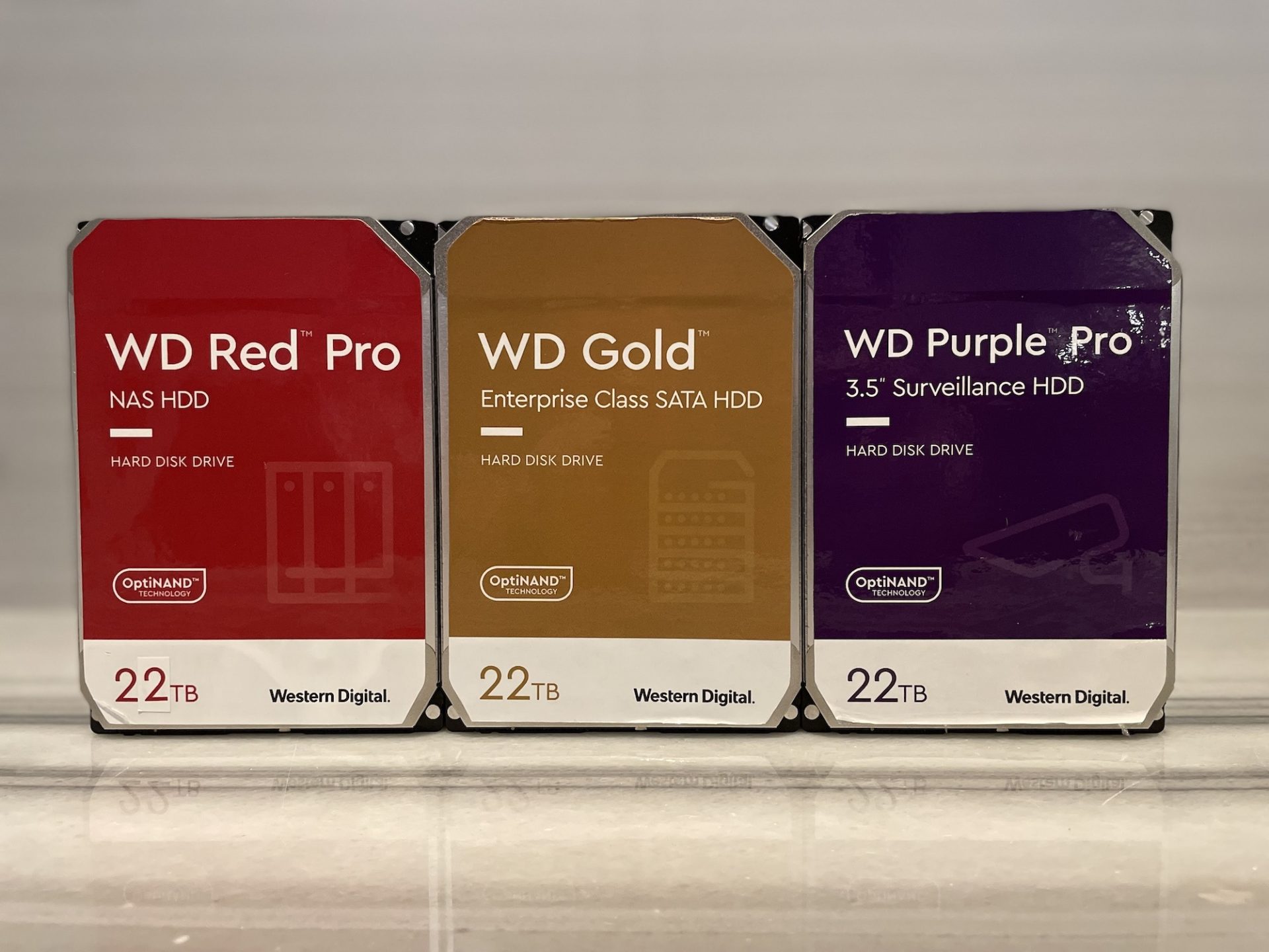 Western Digital 22TB WD Gold, Red Pro, and Purple HDDs Hit Retail