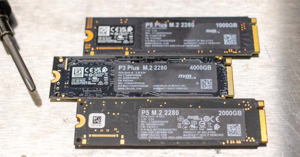 Disque SSD Crucial P3 PCIe M.2 2280 de 500 Go