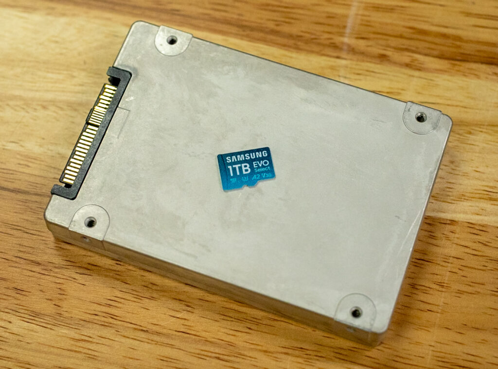 Samsung EVO Select 1TB on an SSD