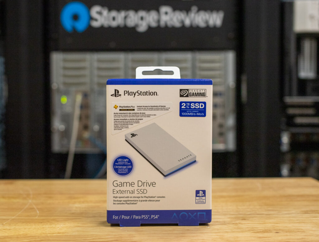 Seagate Game Drive for PS5 External SSD packaging