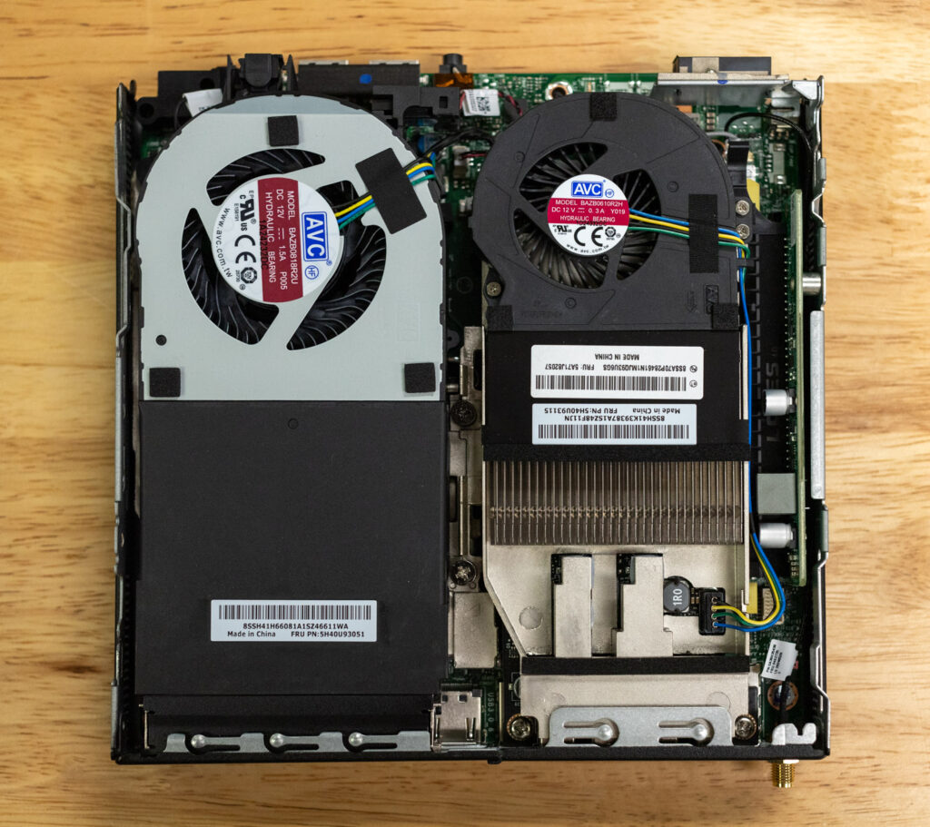 Lenovo ThinkStation P3 Tiny inside