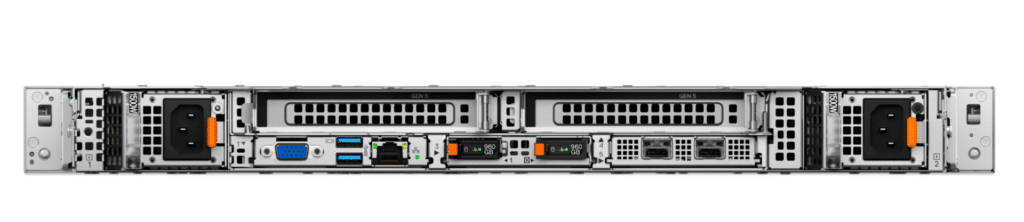 Dell PowerEdge R470 rear panel