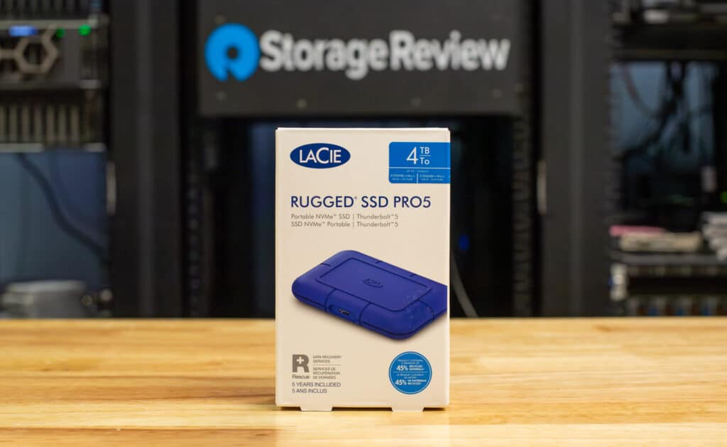 LaCie Rugged SSD Pro5 packaging